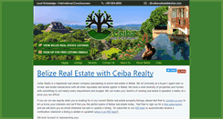 Desktop Screenshot of ceibarealestatebelize.com